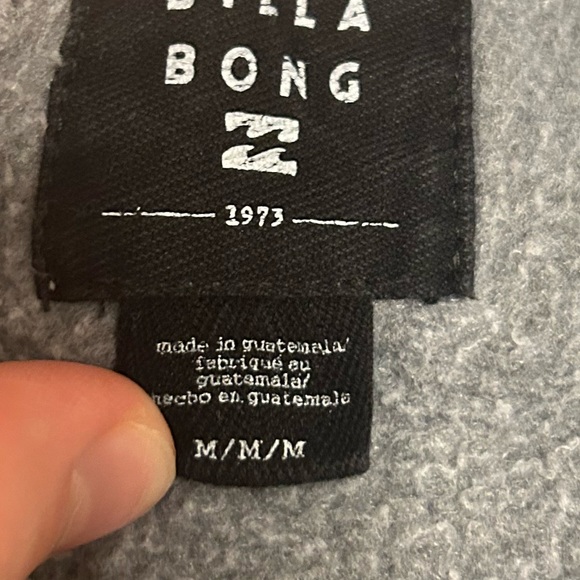 Billabong Gray Vintage Inspired Dancing Skeleton Graphic Crewneck Sweatshirt - Picture 2 of 3